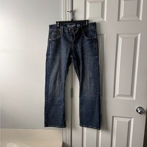 **SOLD** Wrangler Dark Blue Jeans 32x30
